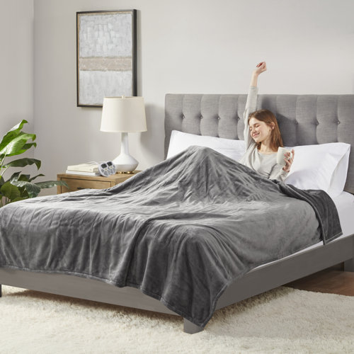 Serta Plush Heated Blanket & Reviews Wayfair